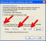 Proxy server IE 2